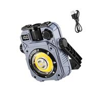 YUNGLOO Lampe d'inspection solaire de camping avec base de travail rechargeable pour réparation de voiture, urgences, camping solaire portable