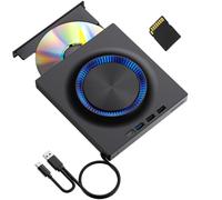 YUNGLOO Lecteur externe multifonction avec port USB 3.0 de type C intégré pour PC portable DvdRW Format C Disque externe