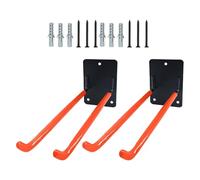 YUNGLOO Lot de 2 grands crochets muraux utilitaires pour garage, abri de jardin, atelier, rangement en fer robuste pour charges lourdes, crochets de suspension d'outils