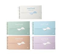 YUNGLOO Lot de 5 journaux de mémorisation pratiques pour les voyages avec feuilles de planification de répétitions scientifiques au design actif et plat