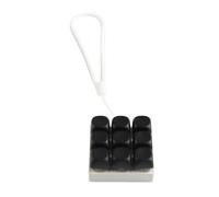 YUNGLOO Portable 9 touches jouets commutateurs testeur porte-clés rétroaction tactile pour soulager l'anxiété bureau et voyage jouet clavier mécanique accessoire