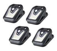 YUNGLOO Projecteur solaire à détecteur de mouvement avec angles réglables et IP65 pour la sécurité des allées et des entrepôts, installation facile, applique murale solaire