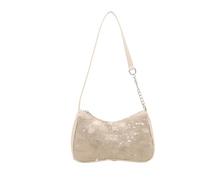 YUNGLOO Sac à bandoulière pailleté étincelant avec sangle confortable, design compact, sac à main sous les aisselles pour téléphone portable, sac de rangement pratique, blanc, One Size