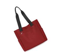 YUNGLOO Sac à main de grande capacité pratique en nylon léger et résistant à l'usure pour les trajets en voyage et le travail en nylon, Rouge, One Size