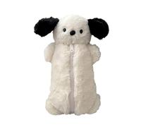 YUNGLOO Trousse à crayons confortable en peluche pour chien avec espace de rangement pour exemple substance simple extrémité immédiate parfaite pour la salle de classe, le bureau, les voyages