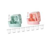 YUNGLOO Ventilateur de sol portable - Boîte perforée - Refroidissement à glace suspendu - Accessoires de réfrigération portables - Ensemble de refroidissement à domicile ou bureau