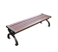 YUNHEST Banc sans Dossier en Alliage de Zinc, Banc de Parc sans accoudoirs, résistant à la Pluie, au Soleil et indéformable, avec Une capacité de Charge de 880 LB.(120 * 43 * 41cm)