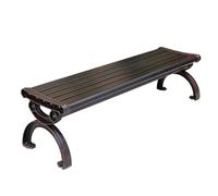 YUNHEST Bancs de Jardin en Alliage de Zinc, bancs métalliques résistants aux Rayures et à l'usure, sièges sans Dossier résistants à la Pluie et au Soleil, Aluminium