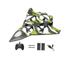 Yunhgft 1 Avion Télécommandé Hélicoptère Quadcoptère Planeur de Matériau PP Système Maintien D'Altitude Adapté Enfants Débutants Loisir Extérieur, avec 2 Batteries