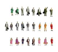 Yunhgft 25 Figurines à L'échelle 1:87, Passants de Parc, Décoration de Jardin Féérique, Décoration de Bureau, Jouets, Modèle Humain, rester