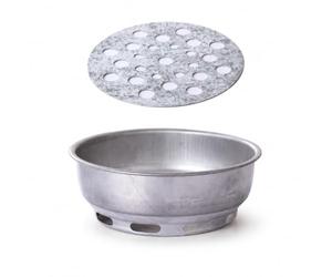 Yunhgft Bac à charbon en métal pour barbecue charbon - Panier robuste pour une gestion optimale du charbon bois, Moyen (diamètre 21cm)