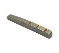 Yunhgft Bass String Nut En Titane pour Guitare Acoustique Écrou Supérieur Pré-fendu Pièce de Remplacement Fiable Outil Luthier pour Maintenance et Réparation, 42x3.5x5.1mm