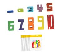 Yunhgft Blocs de Chiffres En Bois Empilables pour Enfants - Jouet D'apprentissage Par L'empilage
