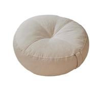 Yunhgft Coussin de Sol D'Assise Siège Rond et Oreiller Tatami Portable avec Une Conception Polyvalente pour Un Usage Convenable pour Le Bureau et La C, Blanc