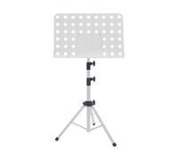 Yunhgft de Musique Support Partitions Transportable Conception Compacte Protection Sols Installation Rapide pour Répétitions Concerts Salles de Classe, Blanc