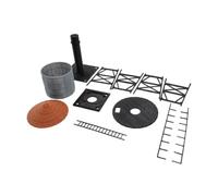 Yunhgft Décor de Ferroviaire Aquatique Miniature à L'échelle Ho, Montage Facile, Simulation de Réservoir d'eau Miniature 1/87 Ho, Ornement de