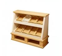 Yunhgft Ensemble de 4 Mini Vitrines pour Maisons de Poupées : Détails Réalistes, Petites Vitrines de Boulangerie pour Jeux D'imitation, 3 pièces