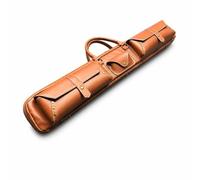 Yunhgft Étui Queue Billard 1/2 avec Trois Poches Rangement pour Joueurs Billard, pour Les compétitions - Billiard, Marron, AW-26 Six Trous, Marron