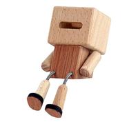 Yunhgft Figurine en Bois Holzmann Oscillante avec Pieds Mobiles et Surface Polie - Un Objet Décoratif Unique pour La Voiture et La Table de Bureau, Style B