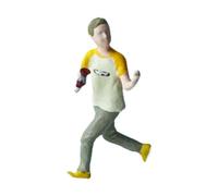 Yunhgft Figurine Miniature Personnage Personnalité Dynamique Résine Finition Manuelle pour Scène de Vol Convient pour Décor Maquette de, GarÇon