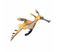 Yunhgft Figurine Sculpture de Crustacé Modèle de Mer Objet d'apprentissage Décoration Unique Détail Texturé Convient pour Salle de quarium Taille Unique, Dragon des Mers Feuillu