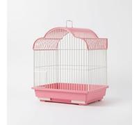 Yunhgft Gran Cage à en métal pour intérieur, volière à avec Accessoires complets, espacement 1 cm, Rose, Rose