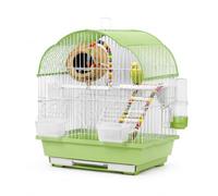 Yunhgft Gran Cage à en métal pour intérieur, volière à avec Accessoires complets, espacement 1 cm, Vert, Vert