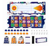 Yunhgft Jeu Table, Tapis Roulable 120x30 cm, Bowling & Serpents et Échelles, Édition 4-en-1 Bien, 5-en-1 Édition Limitée