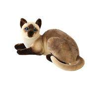 Yunhgft Jouets pour Chats, Poupée Réaliste et Douce pour La Peau, Adorables Chats Siamois de Simulation pour Enfants et Adultes.,