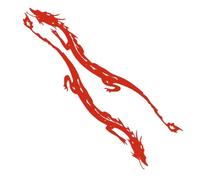 Yunhgft Lot de 2 Autocollants Décoratifs pour Voiture, Un Cadeau élégant et Facile à Utiliser, Autocollants à Gratter Amusants pour SUV, Camions et Bus, Rouge