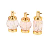 Yunhgft Lot de 3 Flacons de Parfum Miniatures pour Maison de Poupée, Petits Ornements, Accessoires Photo et Décoration de Micro-. En Alliage et Verre, or