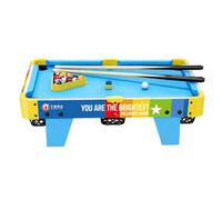 Yunhgft Mini Billard Américain en Bois, Table Multijeux avec Queues, Balles, Triangle et Craie pour Enfants et Familles