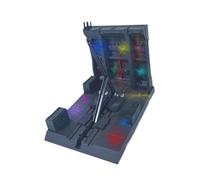 Yunhgft Modèle Support D'Exposition Stand Kit Action Figurine Plateau Modulable avec Lumières LED Organisateur Stockage Jouet Convient Cadeau Décoration Maiso, 15,5 cm x 22 cm x 16,5 cm