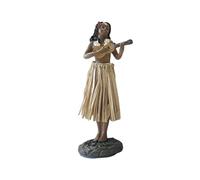 Yunhgft Poupée Hawaïenne Danseuse Figurine Miniature Décorative Résine Collection Cadeau Adaptée pour Tableau de Bord Bureau Voiture, Style b