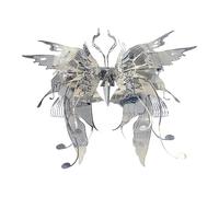 Yunhgft Puzzle Papillon 3D Métal Modèle Animaux Kit de Montage Maquette Construction Travail Manuel Convient Aux Amateurs de Puzzles Bureau Cadeau D'Annivers, Style B