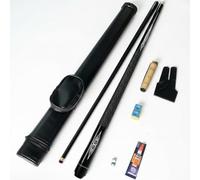Yunhgft Queue Billard Américain, Fibre Carbone /, Pointe 10mm avec Étui, pour Table Billard Convertible