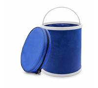 Yunhgft Seau Pliable Portable pour Camping Pêche, Bac et Bassine Pliable, Seau à Eau, Version épaissie : Seau Pliable 11L + Sac de Rangement [pour Lavage de Voiture et pêche], 11L