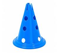 Yunhgft Set 3 pièces Kit d'entraînement d'agilité pour l'entraînement Football et Coordination, 2 Cônes 30 cm et 1 Barre, Cône de 30 cm Bleu