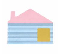 Yunhgft Tapis gamelle Chien, 40x60cm, pour Chat et Chien, en Terre diatomée, Rose, Maison Rose et Bleue avec fenêtre Jaune, 40 * 60cm