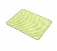 Yunhgft Tapis litiere Chat, Double Couche EVA, Lavable, pour Chatons et Chats Adultes, Vert Fruit, 45 * 30 cm