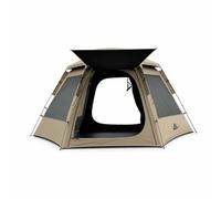 Yunhgft Tente Camping Automatique instantanée, abri extérieur imperméable pour Toutes Saisons, Kaki, Beige, Moyenne 1-3 Personnes (240 * 210 * 138)