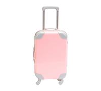 Yunhgft Valise de Poupée de 18 Pouces, Bagage à Main, Porte-Bagages, Mini Valise de de Rangement Américaine, Accessoires de Poupée pour Fête D'anni, Rose