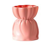 Yunhgft Vase de Table Design Polyvalent pour Branches Décoratives Récipient à Fleurs Décoratif Moderne Pot à Plantes Collection Ornementale Objet D, rose, 11,5 cm x 10 cm x 15 cm