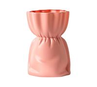Yunhgft Vase de Table Design Polyvalent pour Branches Décoratives Récipient à Fleurs Décoratif Moderne Pot à Plantes Collection Ornementale Objet D, rose, 14,5 cm x 12,5 cm x 22,5 cm