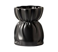 Yunhgft Vase de Table Design Polyvalent pour Branches Décoratives Récipient à Fleurs Décoratif Moderne Pot à Plantes Collection Ornementale Objet D, noir, 11,5 cm x 10 cm x 15 cm