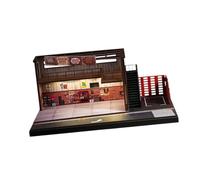 Yunhgft Vitrine d'exposition pour modèles de voitures en 1/64, représentant un atelier mécanique, idéale pour collectionneurs et adultes, coffret cadeau I