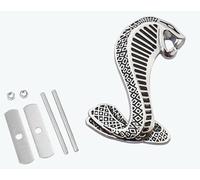 YUNHOME Logo De Voiture Emblème Voiture Badge Emblème 3D Stéréo Métal Network Bike Label Voiture Modifiée Verres Snake Stickers Snake Snake Snake-Cobra dans l'argent Standard Net Gauche