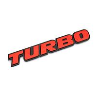 YUNHOME Logo De Voiture Emblème Voiture Badge Emblème Autocollants Automobiles Modifiés Voitures Turbocompresseur De Voiture De Turbo Logo Sport Autocollants De Carrosserie De Voiture Sir-Turbo Rouge