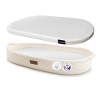 Yunioo Matelas à Langer Bébé, Panier à Langer avec Tapis à Langer Nomade en Mousse et Housse Hydrofuge pour Plan a Langer pour Commode