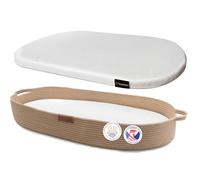 Yunioo Matelas à Langer Bébé, Panier à Langer avec Tapis à Langer Nomade en Mousse et Housse Hydrofuge pour Plan a Langer pour Commode